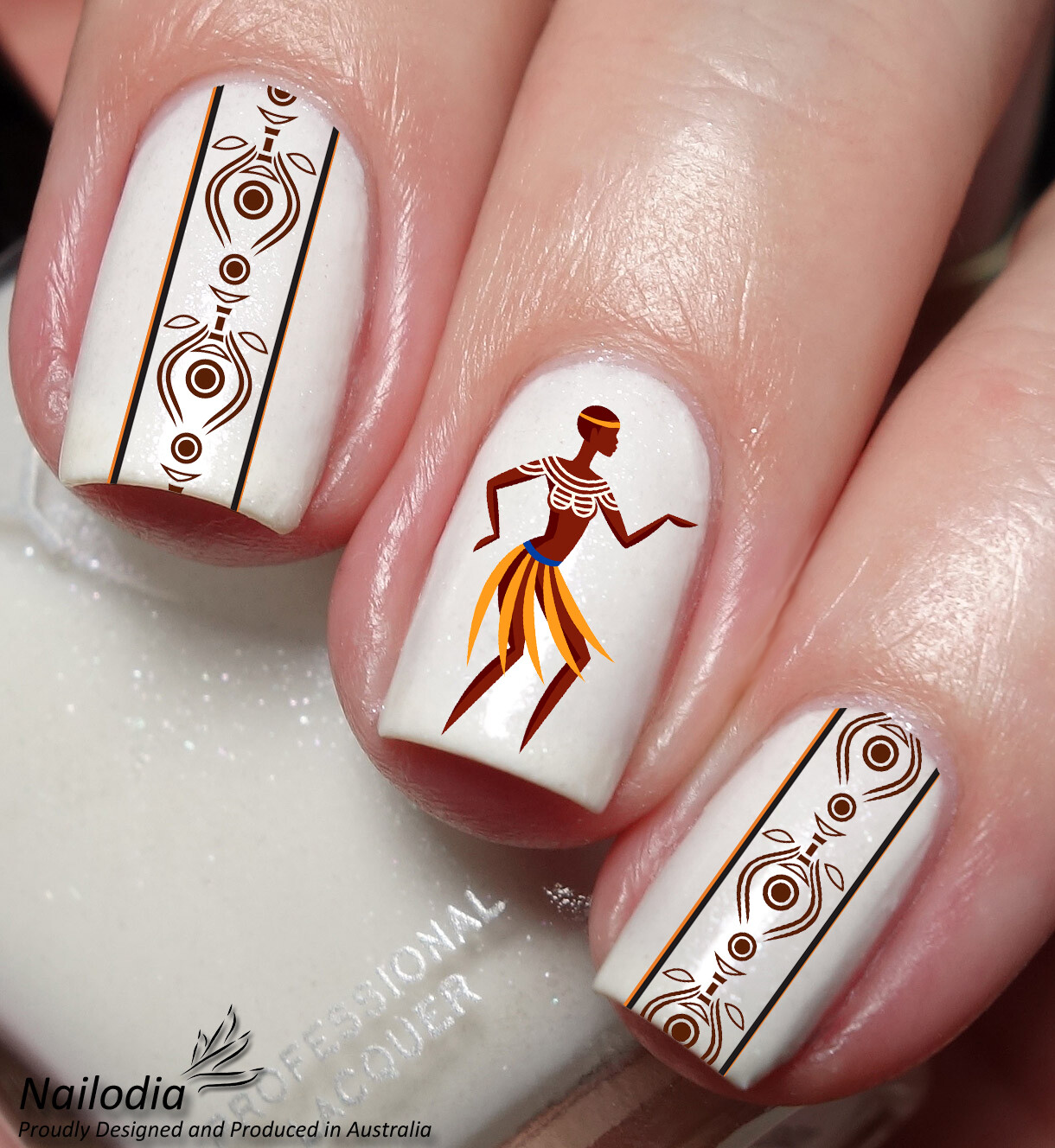 Australia Aboriginals Indigenous Painting Nail Art Decal Sticker