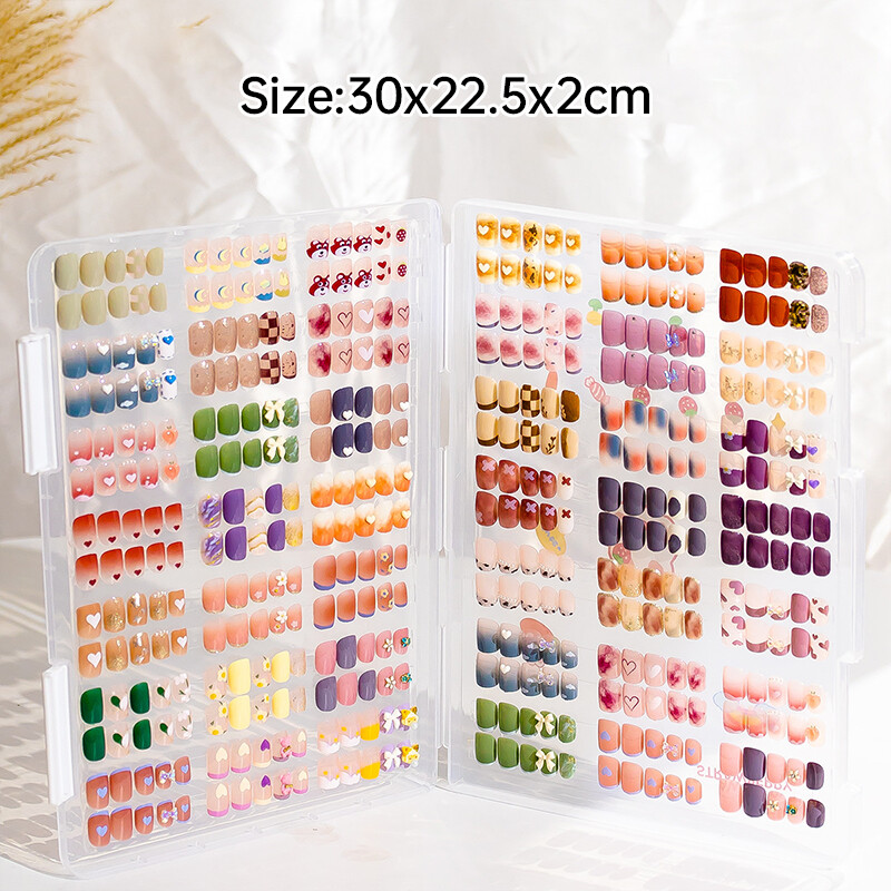 Nail Art Storage Box Nail Wear Dustproof Storage Book Display Color Card Tool