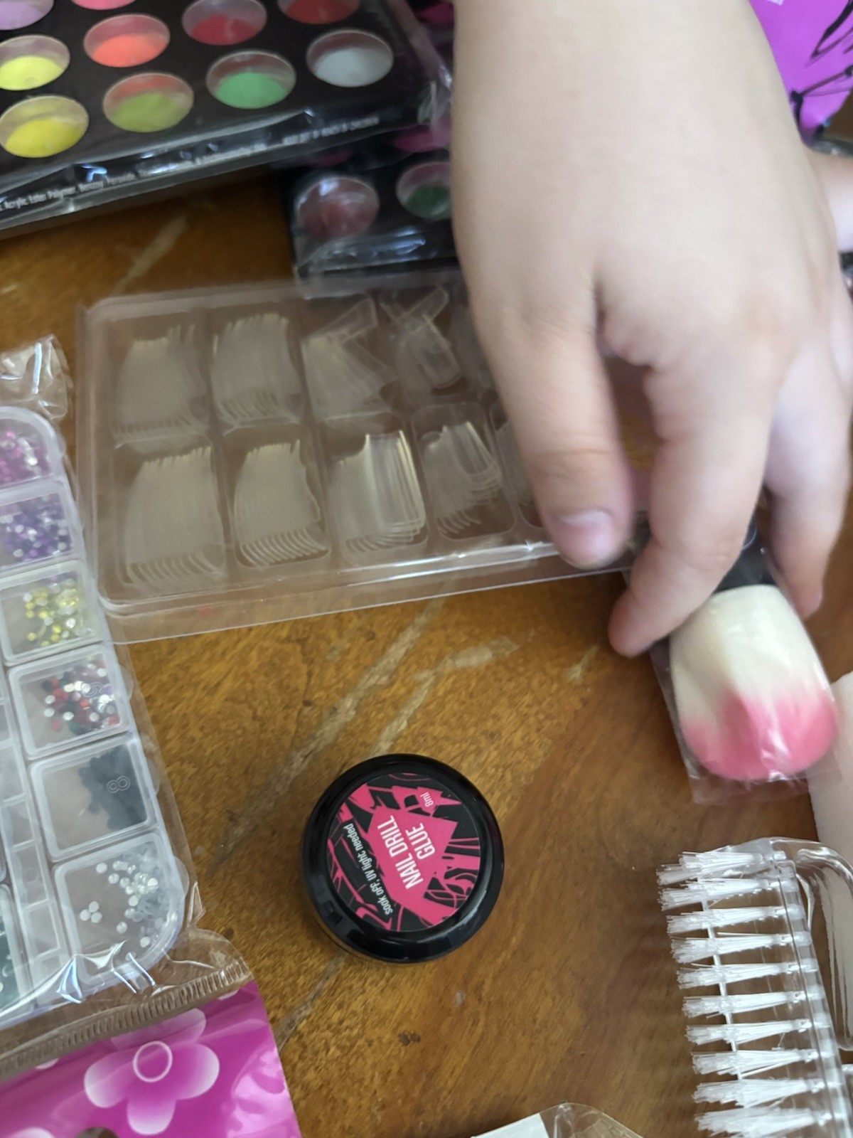 DIY Nail Kit For Beginners With Acrylic Powder Gel & Tools