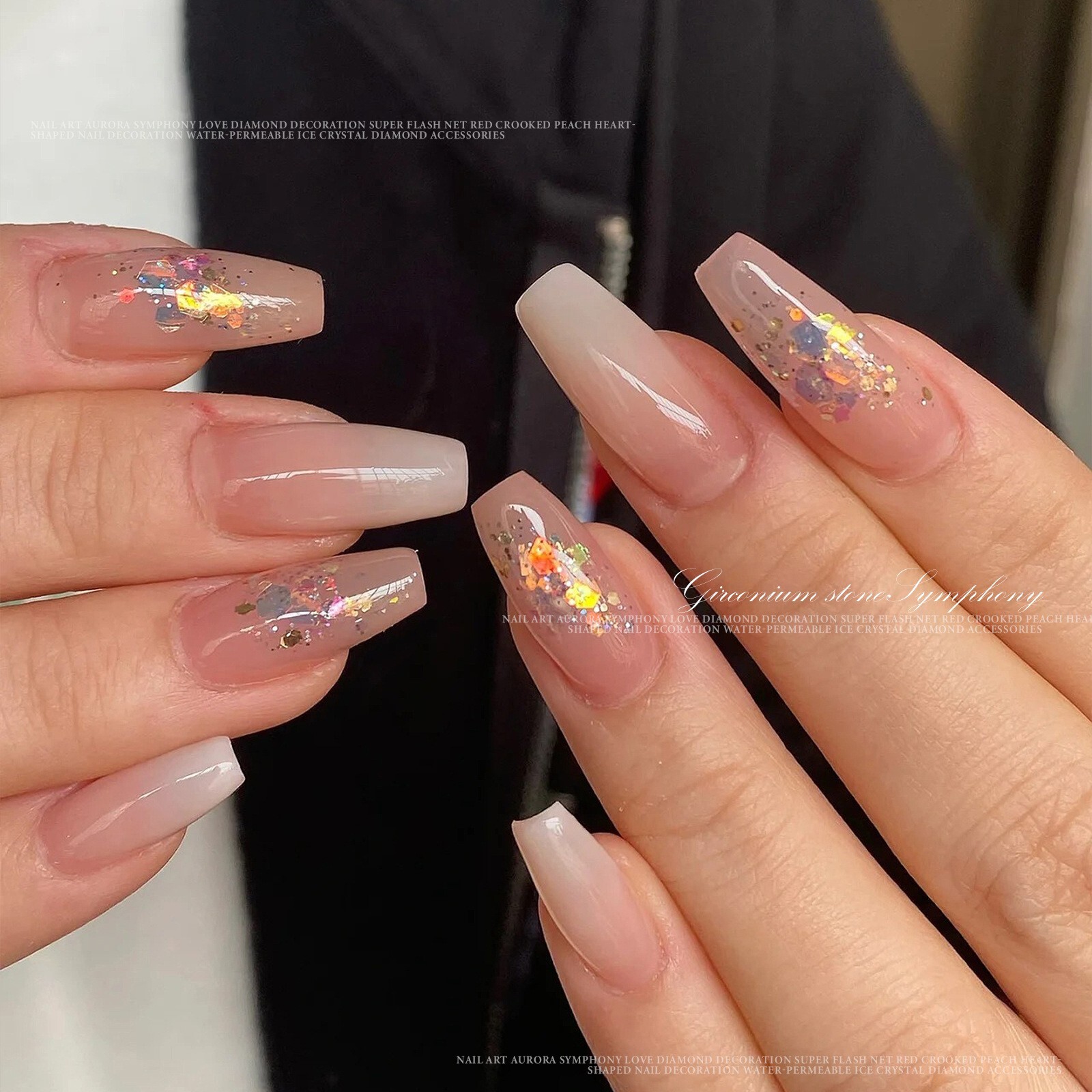 Nail Art Colorful Decoration Glitter Irregular Sequins Mermaid Flakes Nail Tips