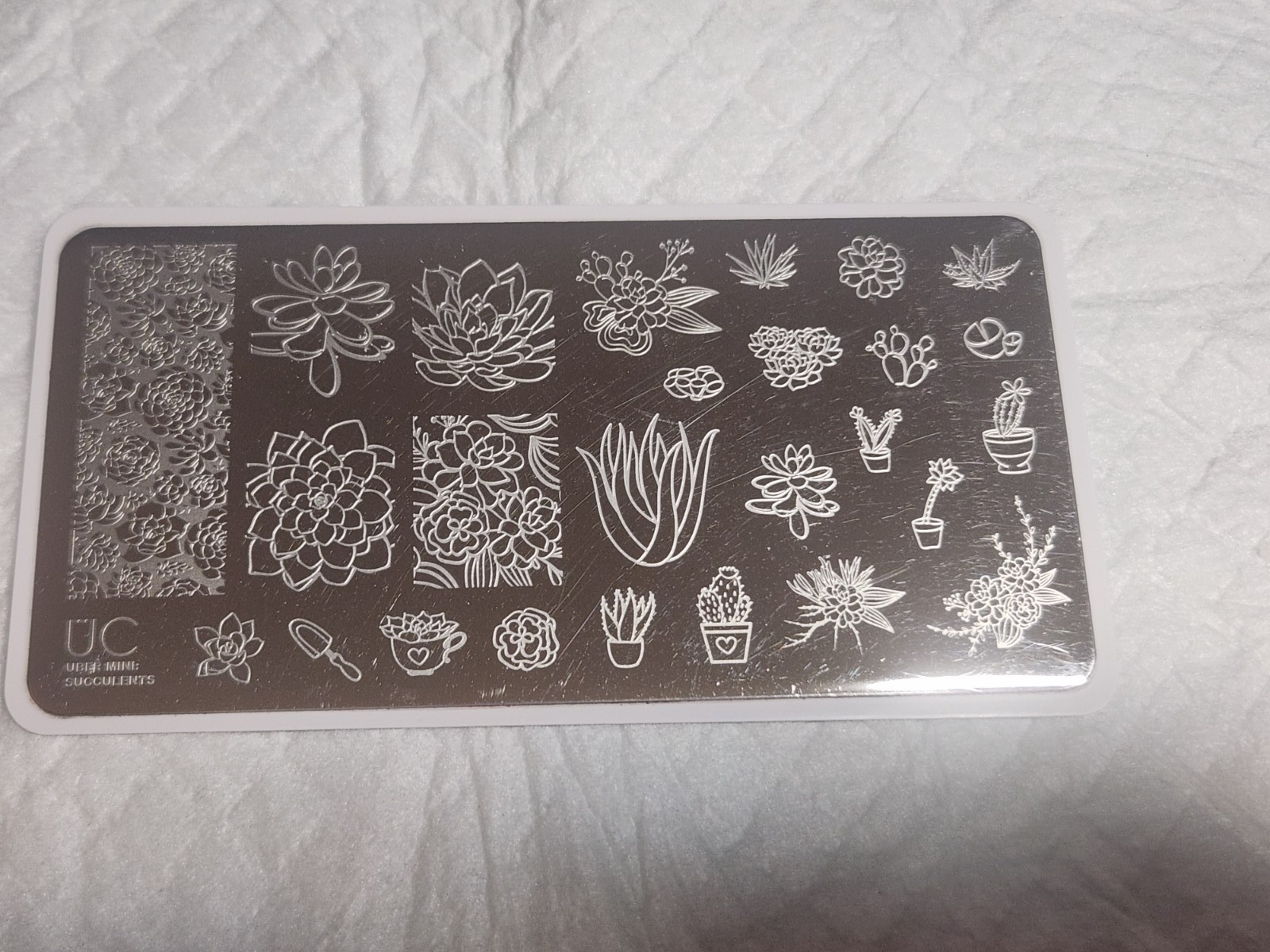 Nail Stamping Plate – Uber Chic Mini Succulents