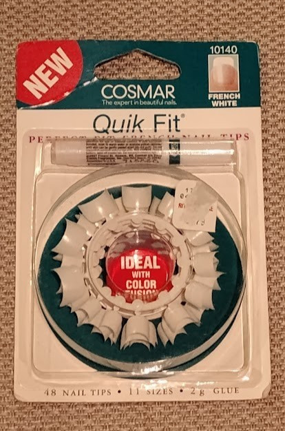 Lot of 2 COSMAR Quik Fit French White 96 Nail Tips Total