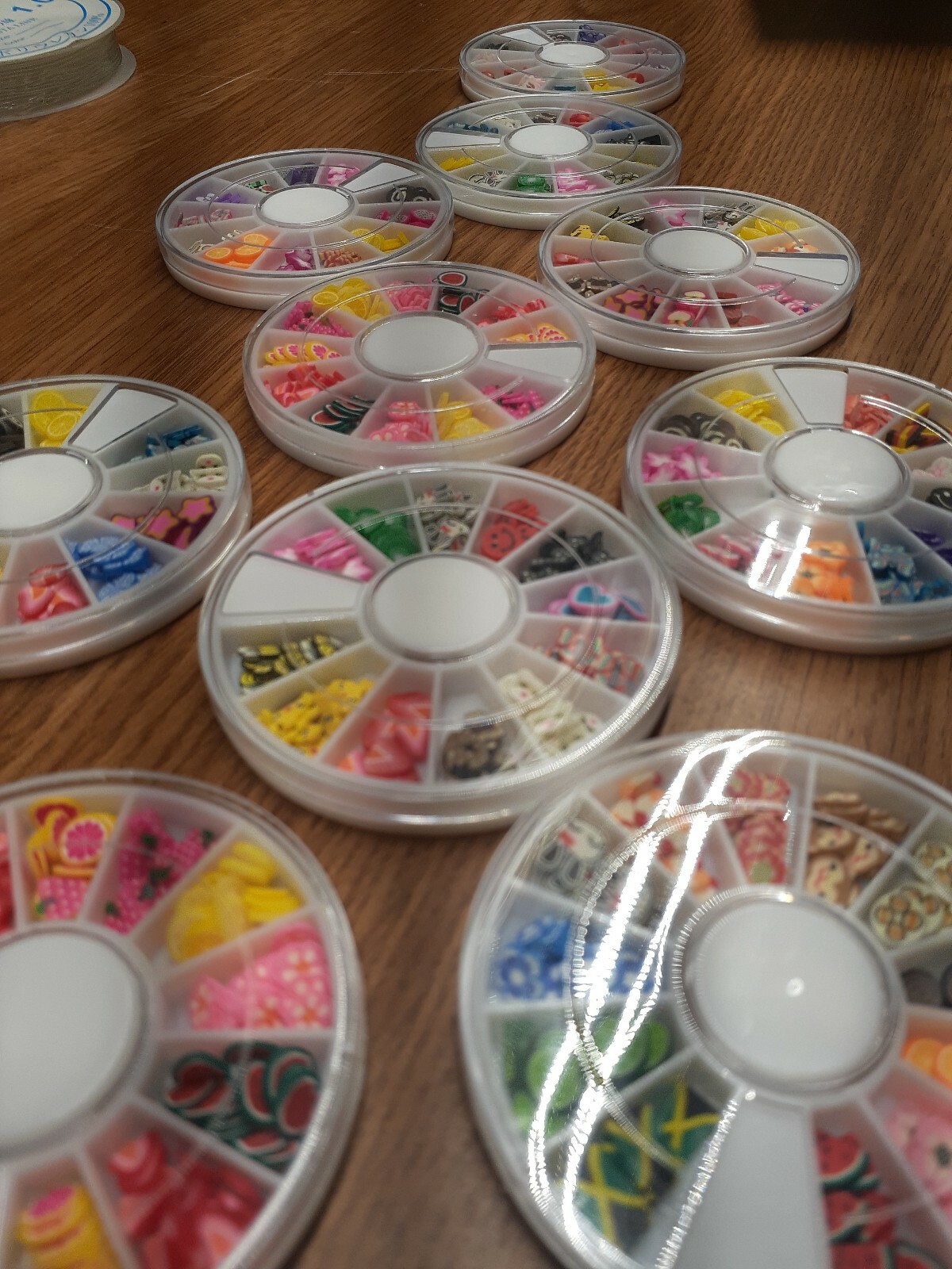 Polymer Clay Nail Art Decorations sticker Wholesale 8 box 120pc/box mixed design