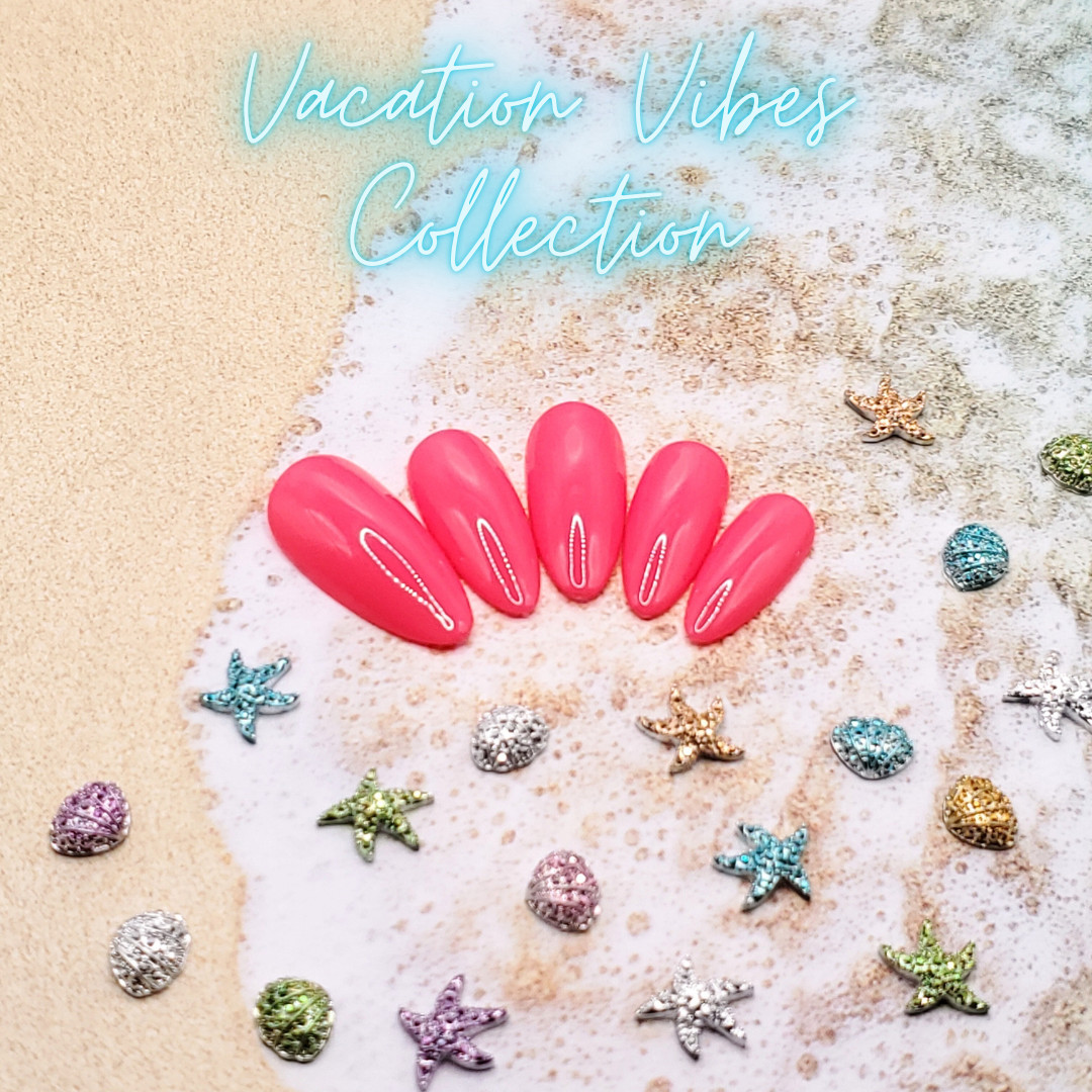 #415 Neon Pink Press On Nails | Handmade | Hard Gel Glue On Nails