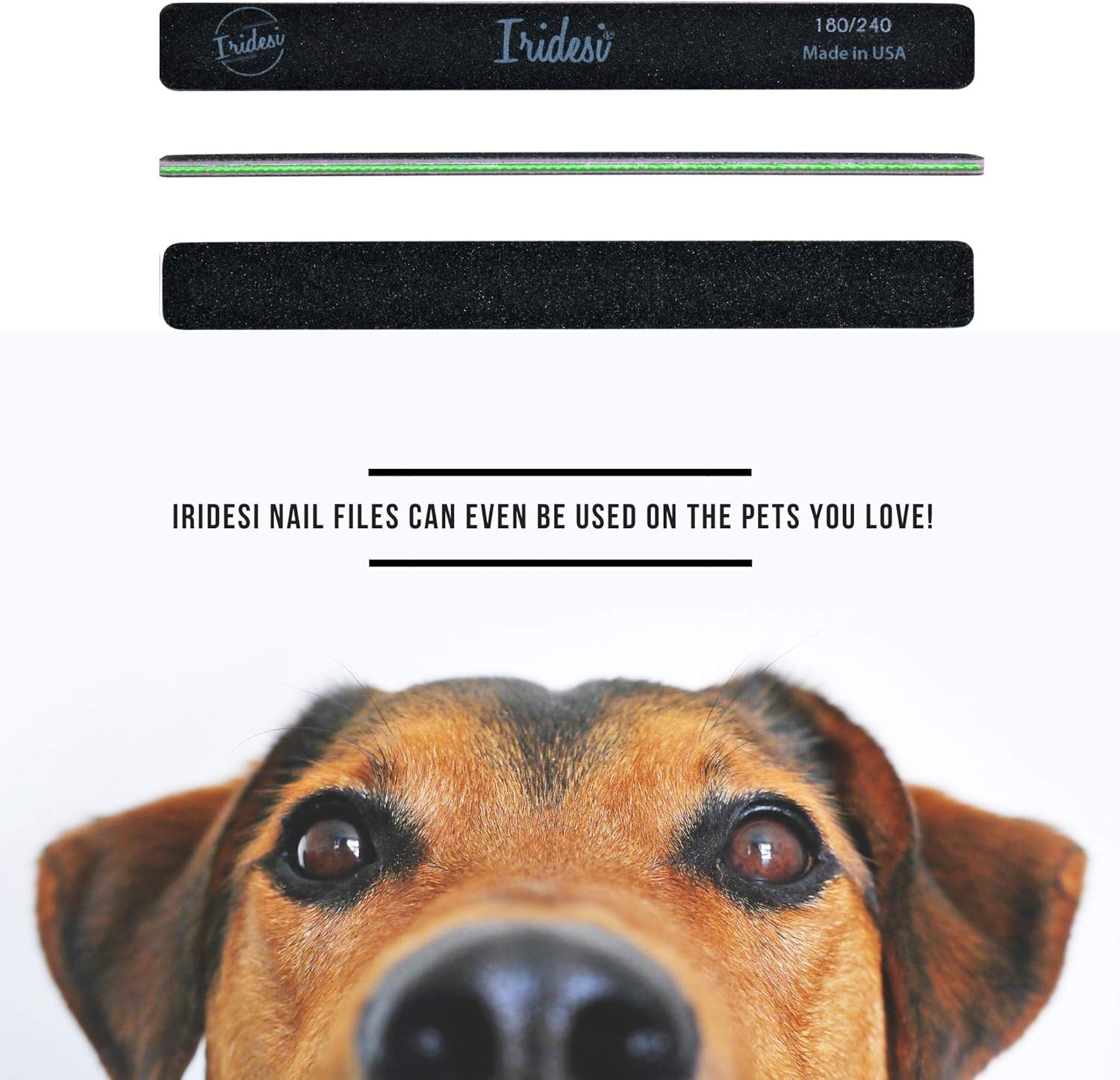 Profal Nail Files Bla Washable Emery Boards 7 Inches Long Square