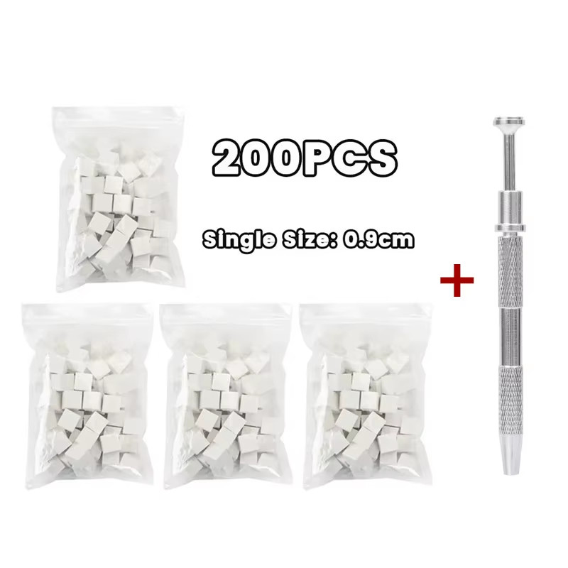 Mini Square Nail Art Sponge with 4 Claws Nail Sponge Metal Grabber Set Multipurp