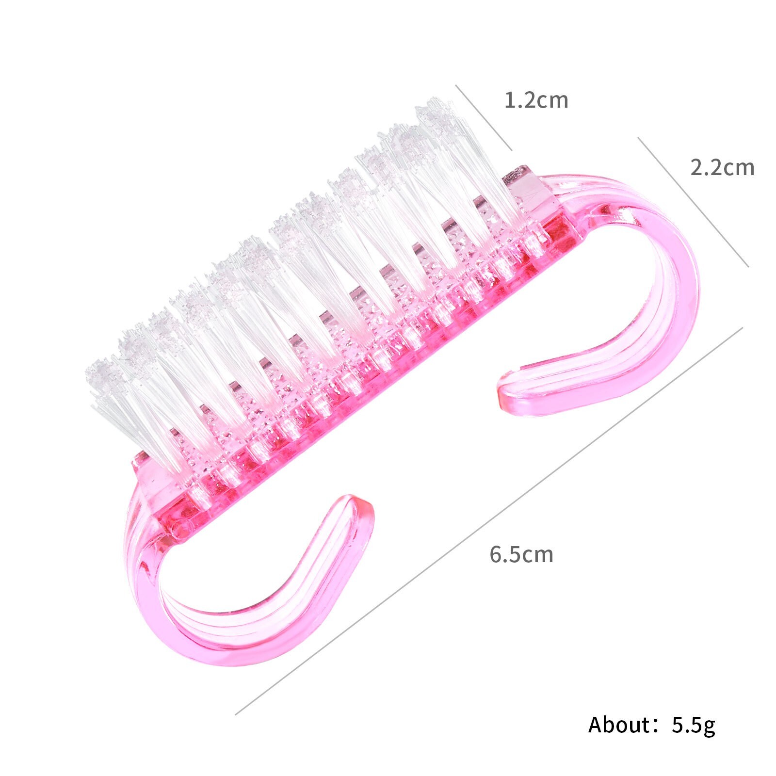 Pack of 10Pcs Random Nail Art Dust Clean Cleaning Brush Manicure Pedicure Tool