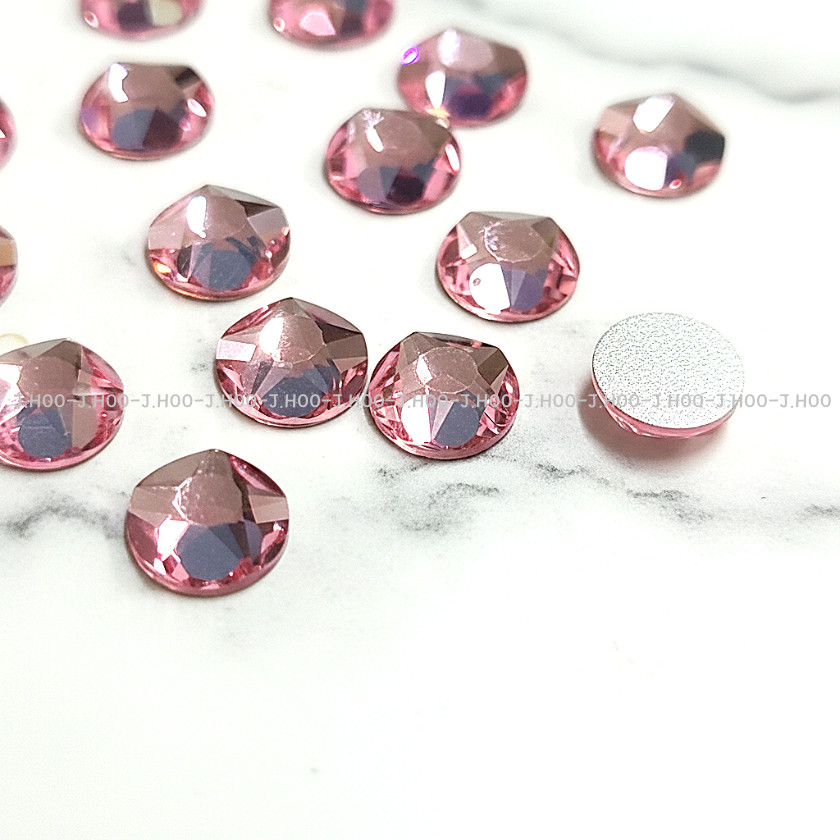 Swarovski 2100 XIRIUS Star Rose Flat Back Crystal Light Rose No Hotfix Rhineston