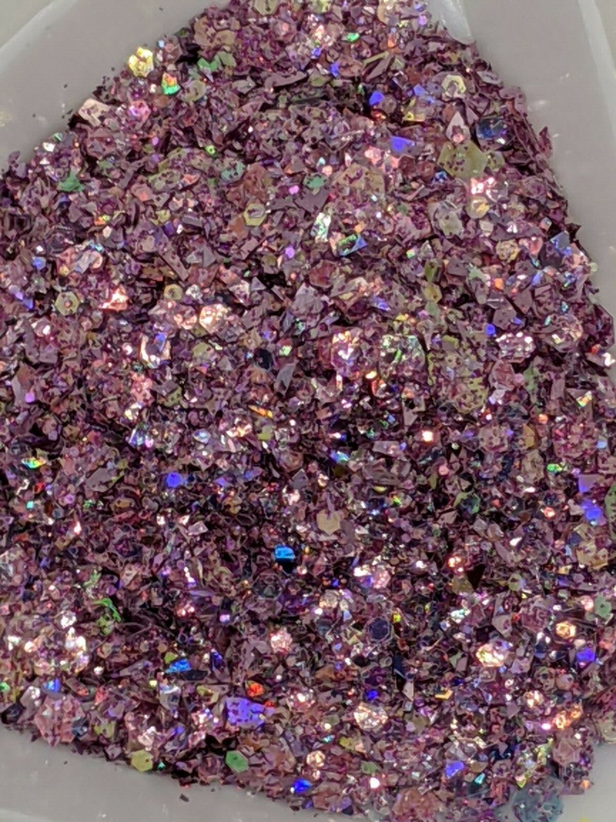 Iridescent & Holographic Glitter Mixes Pink/Blue/Bronze/White Nail Art UK Seller
