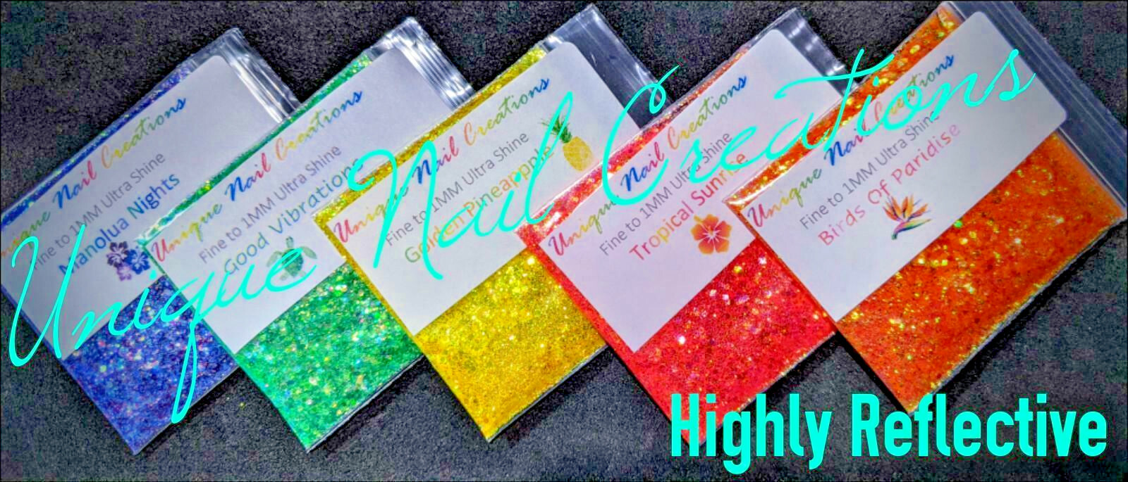 Highly Reflect~CosmeticGrade~Solvent-Resistant-Makeup-Acrylic-Gel Nail~Festival