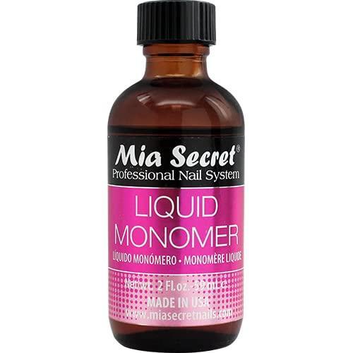 2 oz Mia Secret Liquid Monomer – Professional Acrylic Nail Liquid for Acrylic