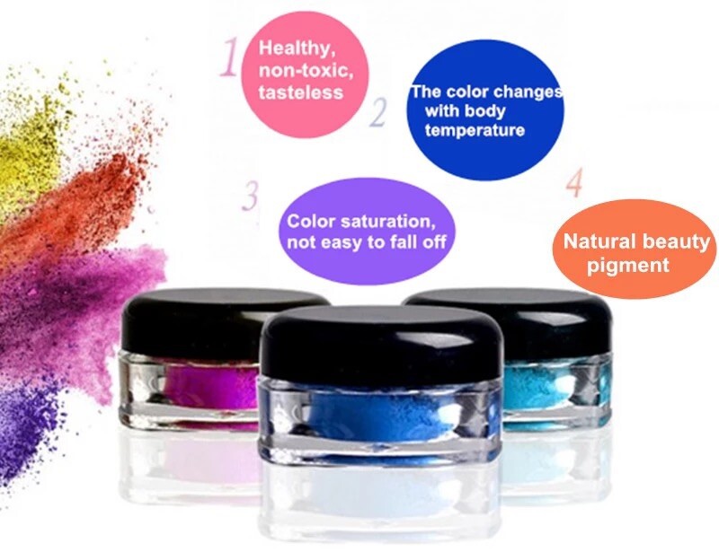 Thermochromic Pigment Thermal Colours Change Temperature Nails Powder 31 degree