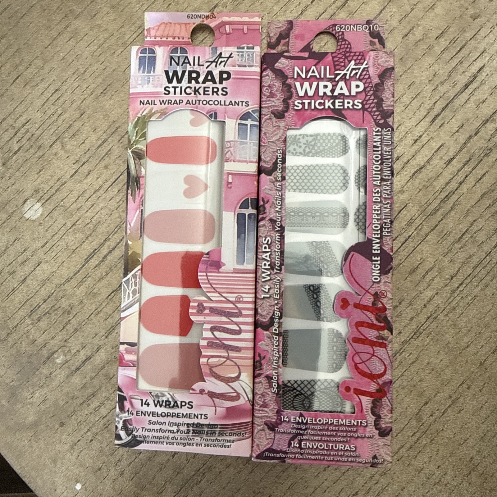ioni Nail Art Wrap Sticker Motley Crue/14 Wraps. Salon Inspired Design Set Of 2