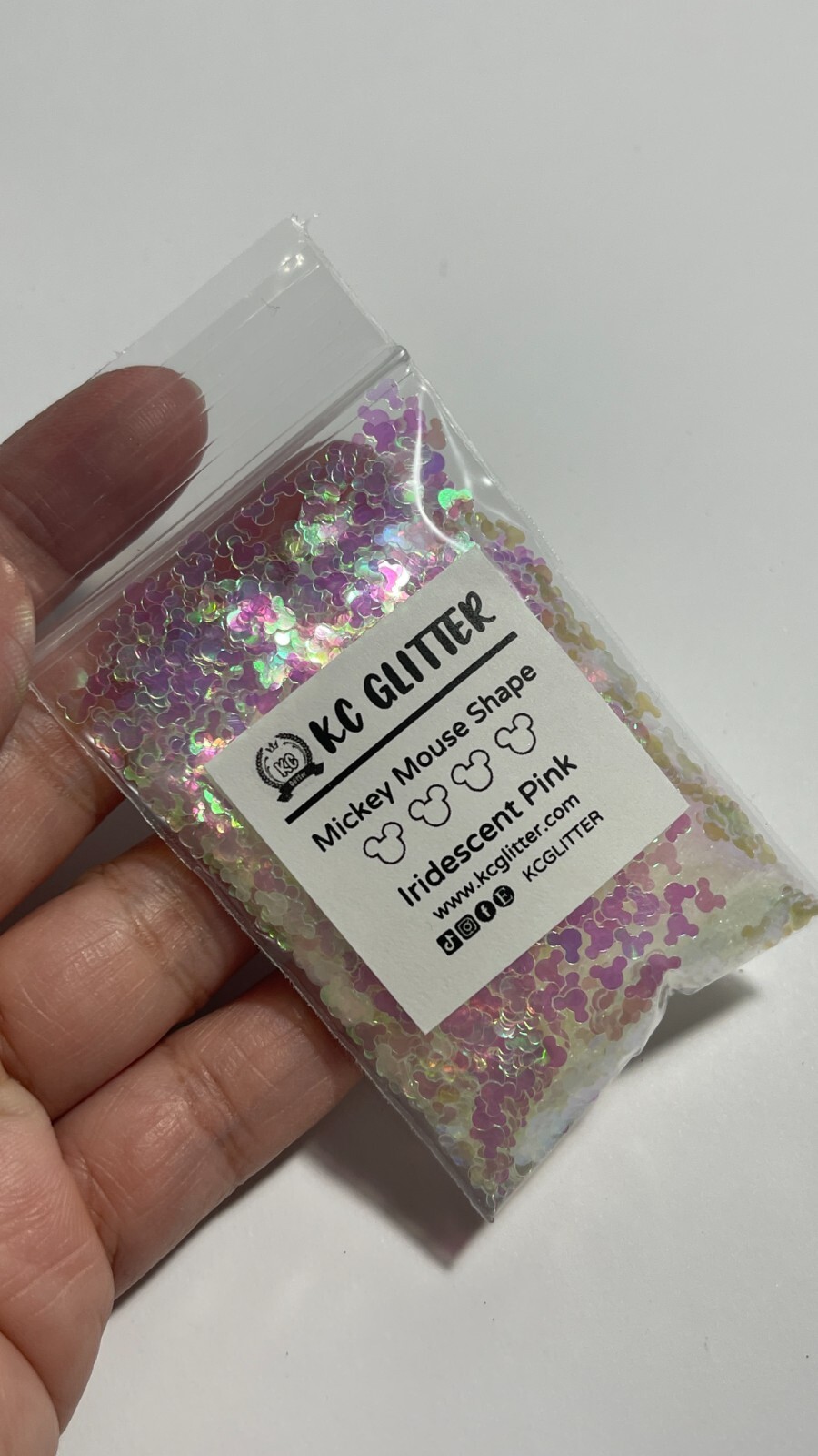 Solvent Resistant MICKEY MOUSE shape Glitter Nail Art Face Craft epoxy US Seller