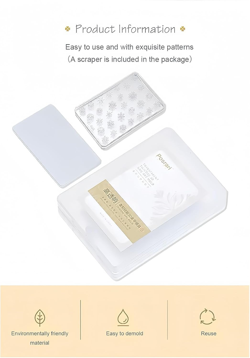 3D Bow Nail Art Silicone Mold, Transparent Soft Gel Mould for DIY Manicure, Butt