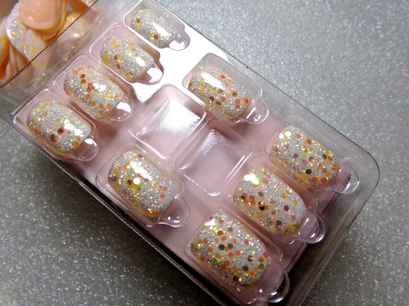 KISS IMPRESS NAILS Golden Apricot PRESS ON SHORT