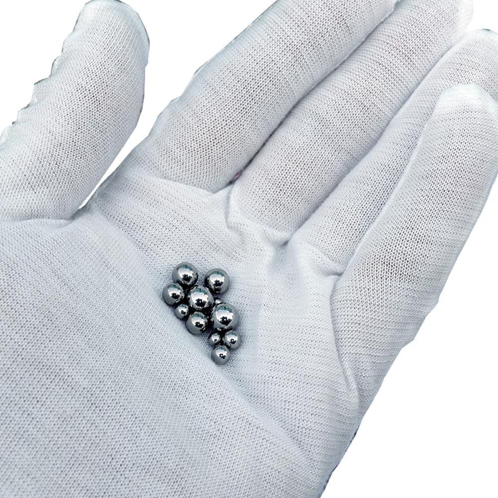 900 PCS Stainless Steel Precision Balls, Bicycle Ball Bearings 6 Sizes Assort…