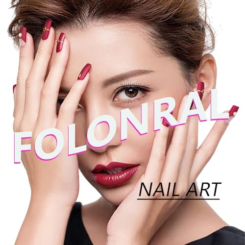 Spring Press on Nails Square Medium Fake Nails with Flower Flower Designs-1