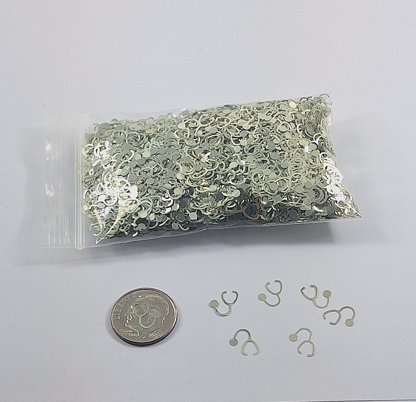 Stethoscope Shaped Solvent Resistant Glitter For Resin-Tumblers-Crafts