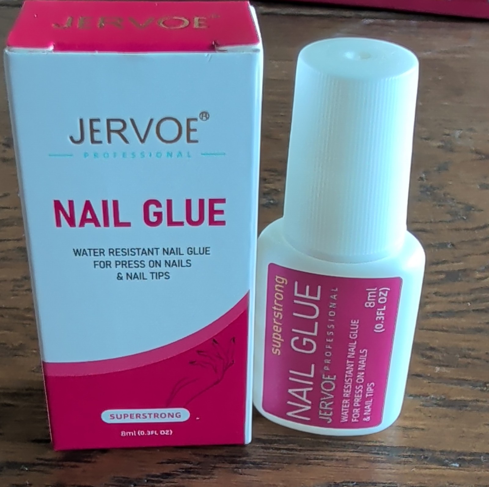 Jervoe Superstrong Water Resistant Nail Glue for Press-On Nails & Nail Tips