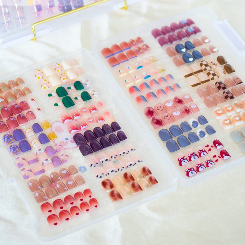 Nail Art Storage Box Nail Wear Dustproof Storage Book Display Color Card Tool