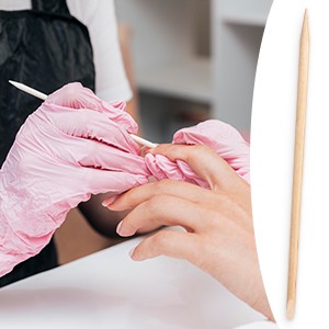 100 Pieces Disposable Wooden 4.33 x 0.15 inch Manicure