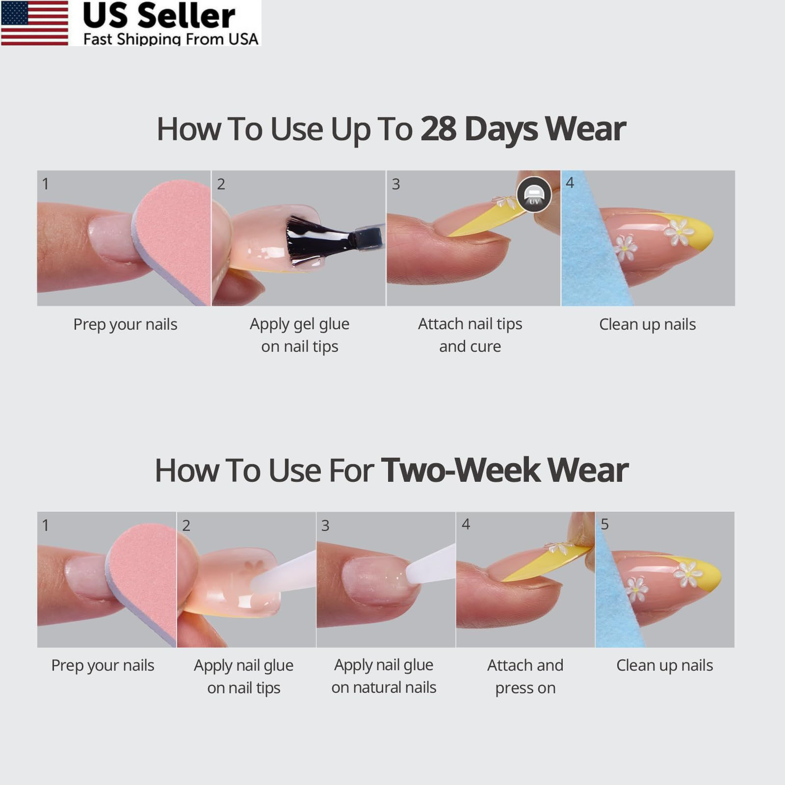 BTArtbox Press On Nails, Evening Attire, Short Extra Short, 13-Evening Attire
