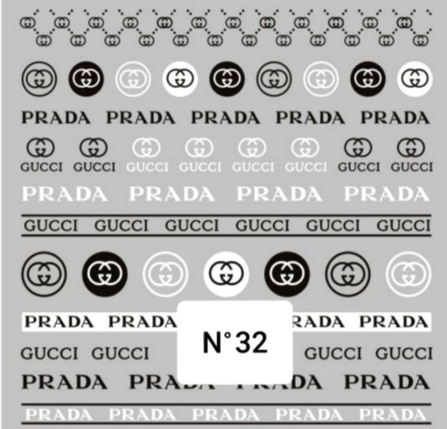NWT NAIL ART DESIGN SELF-SEAL STICKERS SOLID BLACK & WHITE N°32!