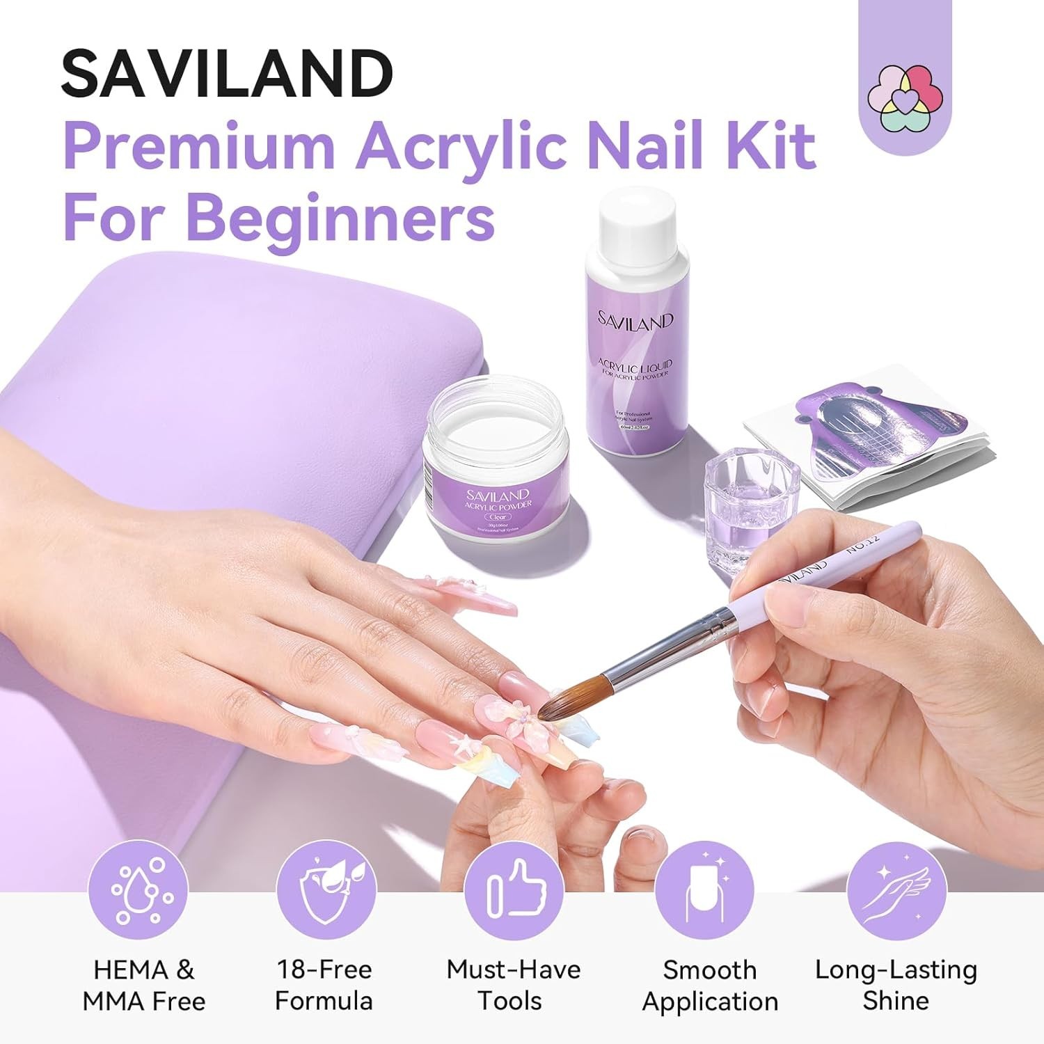 Acrylic Nail Kit for Beginners: Nails Kit Acrylic Set with 30g Clear Acrylic …