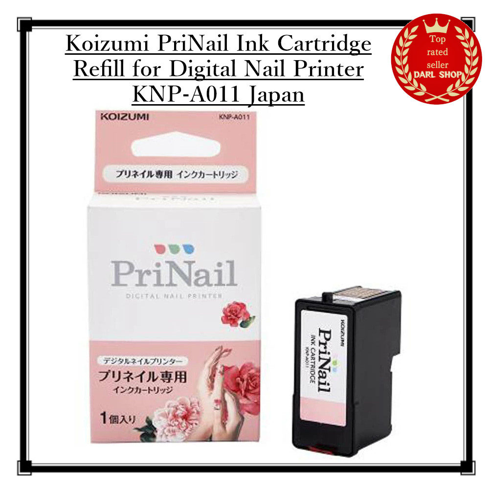 Koizumi PriNail Ink Cartridge Refill for Digital Nail Printer KNP-A011 Japan