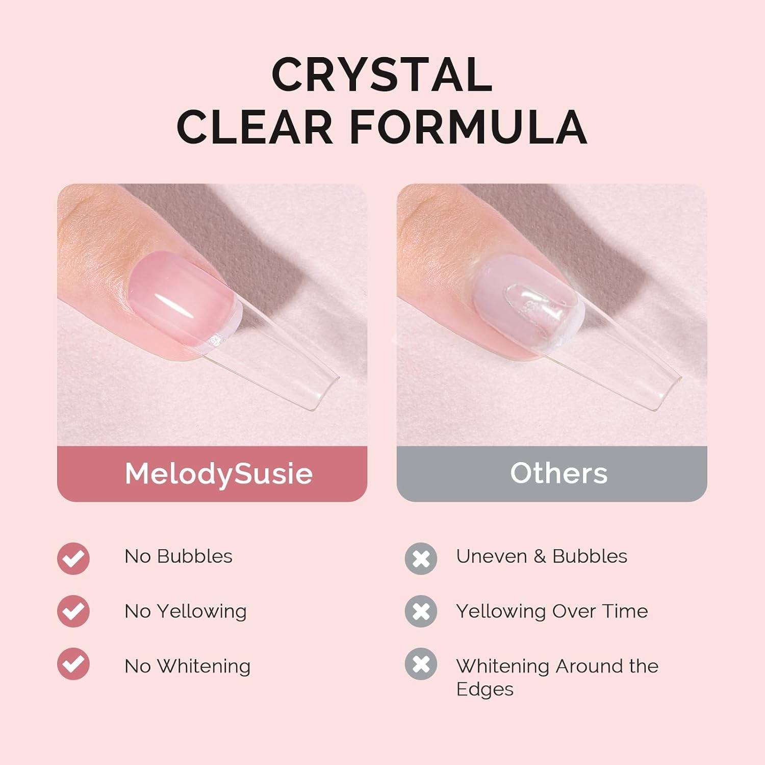 6Pcs Nail Glue for Press on Nails Super Strong Quick Dry, 2ml | False Nails Acry