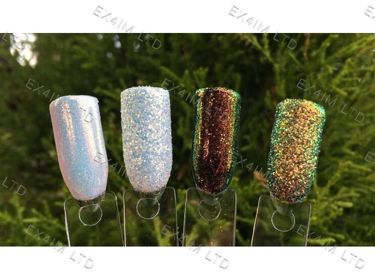 CINDERELLA PIXEL EFFECT NAIL ART GLITTER IRIDESCENT SEQUINS WEDDING POWDER MP008