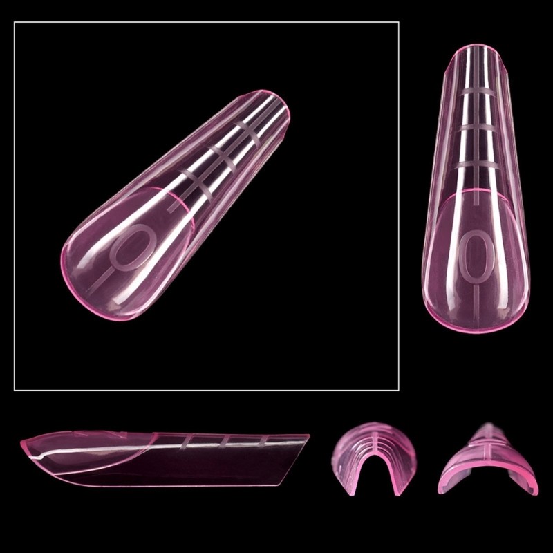 Clear Duals Nail System Form Acrylic UVS Gel Nail Mold Full Cover Fasle Nail Tip