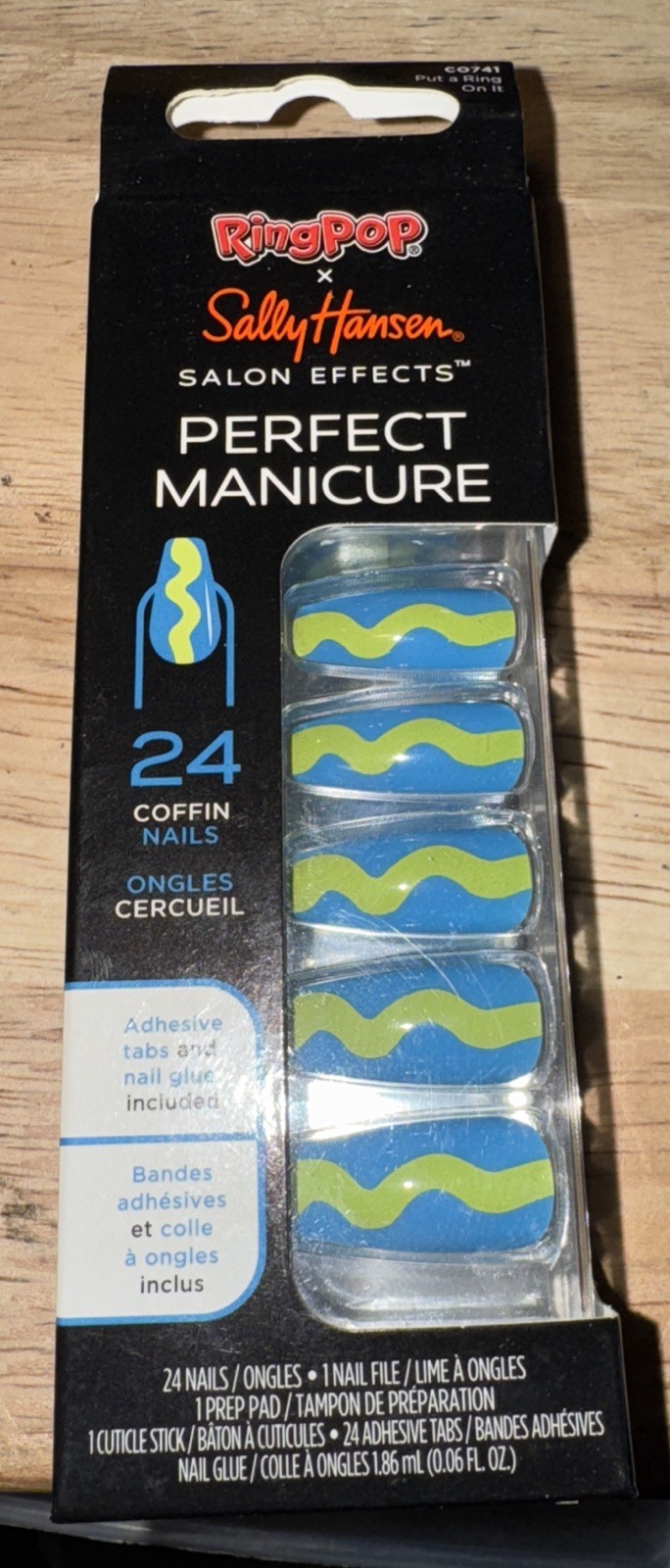 Ring Pop x Sally Hansen 24 Coffin Press-On Nails -CO741 RingPop Put A Ring On It