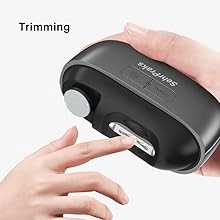 Electric Nail Clipper 3-in-1 with LED Light, Nail Trimming, Filing &