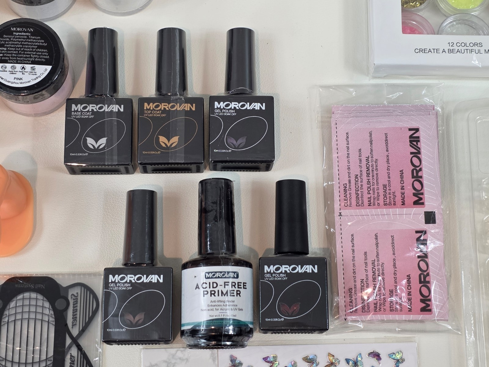 Morovan Acrylic Nail Kit with Everything Beginners Professional Nail Kit #L19