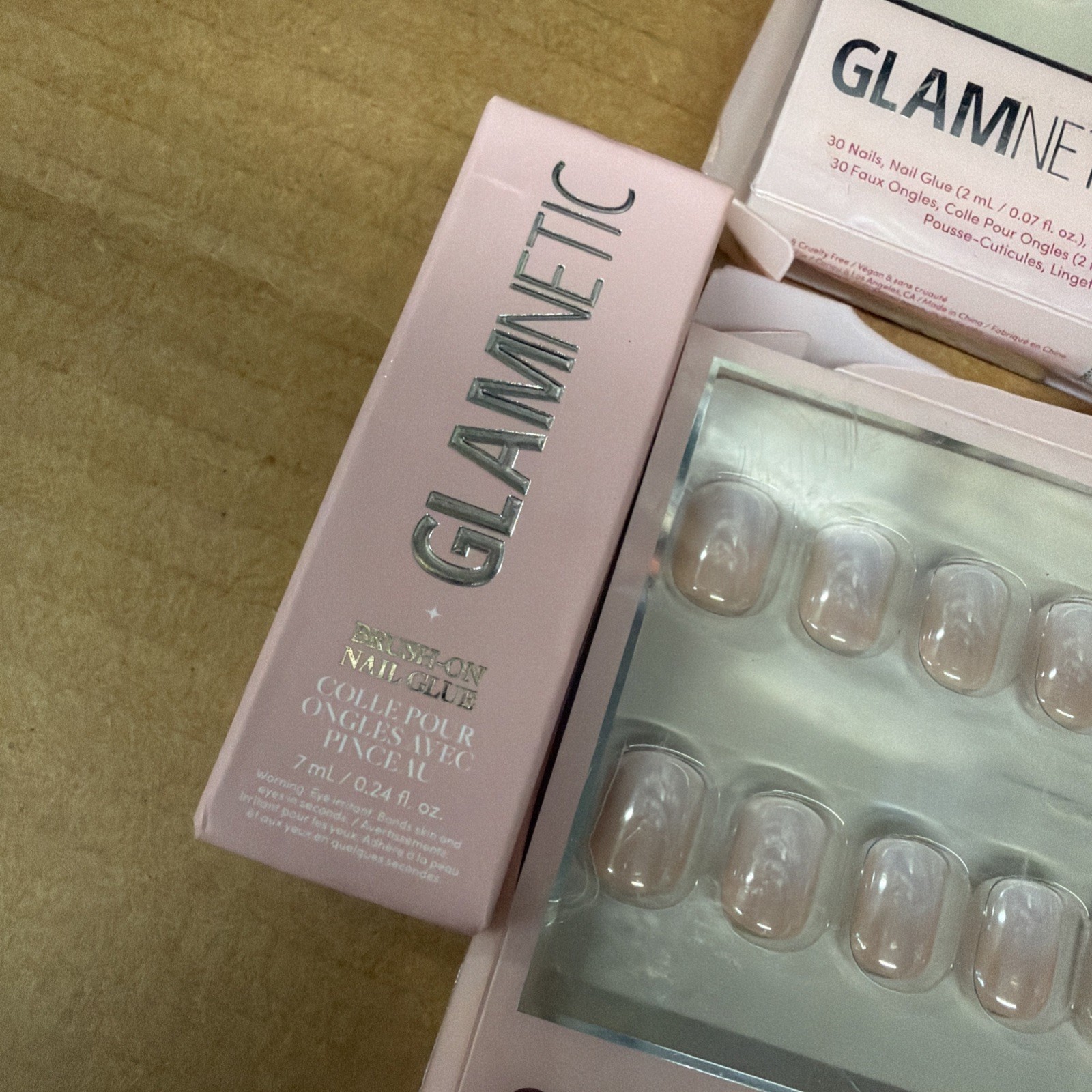 Glamnetic Super Short Press On Nail Set Of 6 Glue/Remover