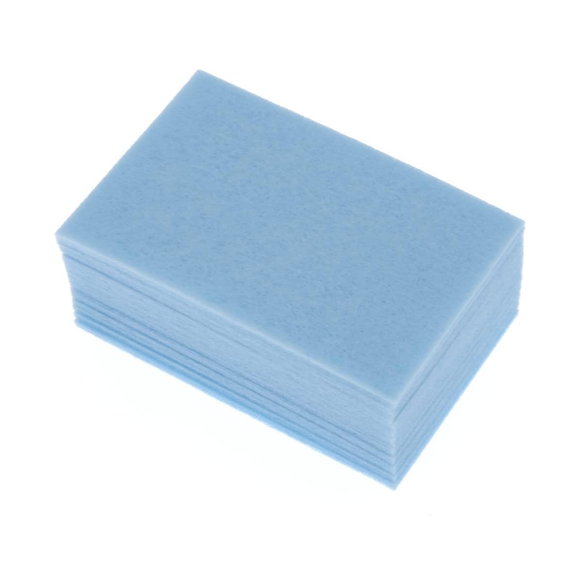 Aysekone 600 Pieces Disposable Nail Wipes Gel Polish Remover Pads Blue