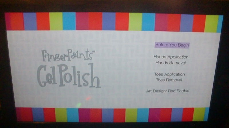 Finger Paints Gel Polish Instruction DVD