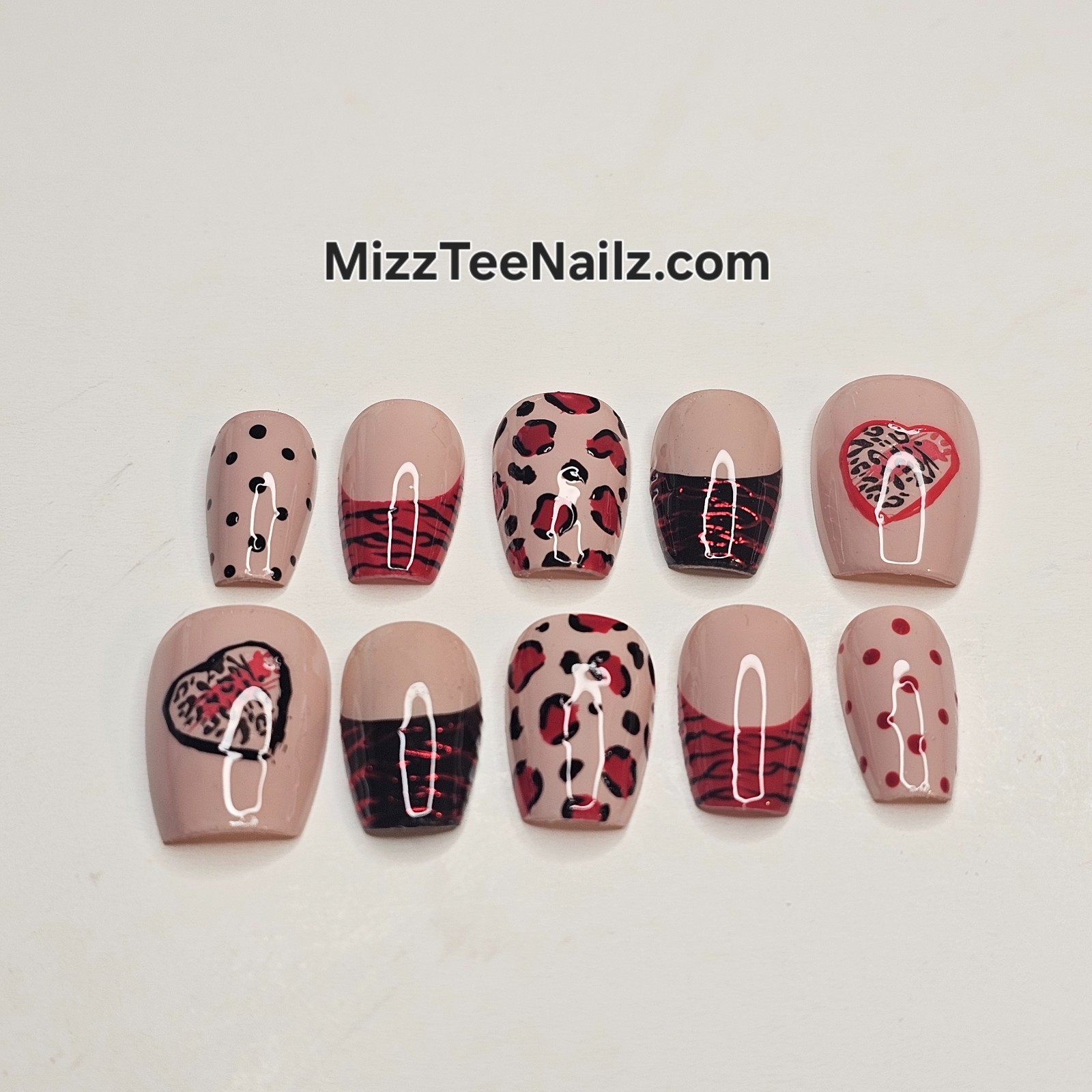 Press-On Nail Set #75: Safari