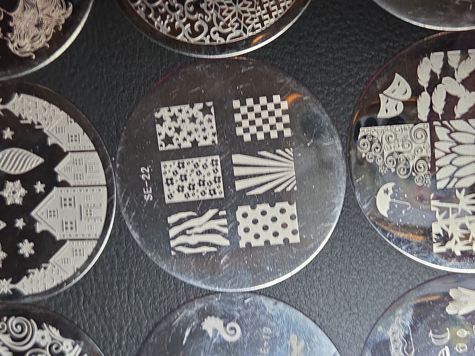 23 small Round Nail stamping plates