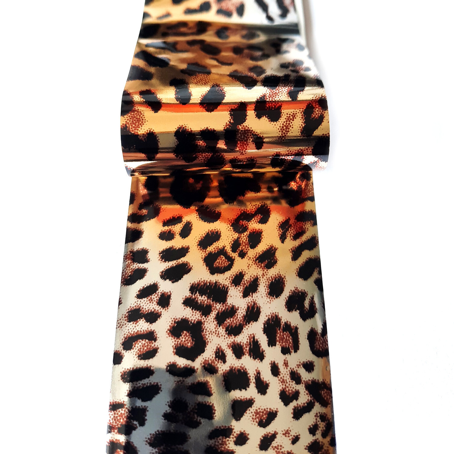 Metallic Gold Silver Animal Print Nail Foil, Leopard Nail Foil, 100cm, UK Seller