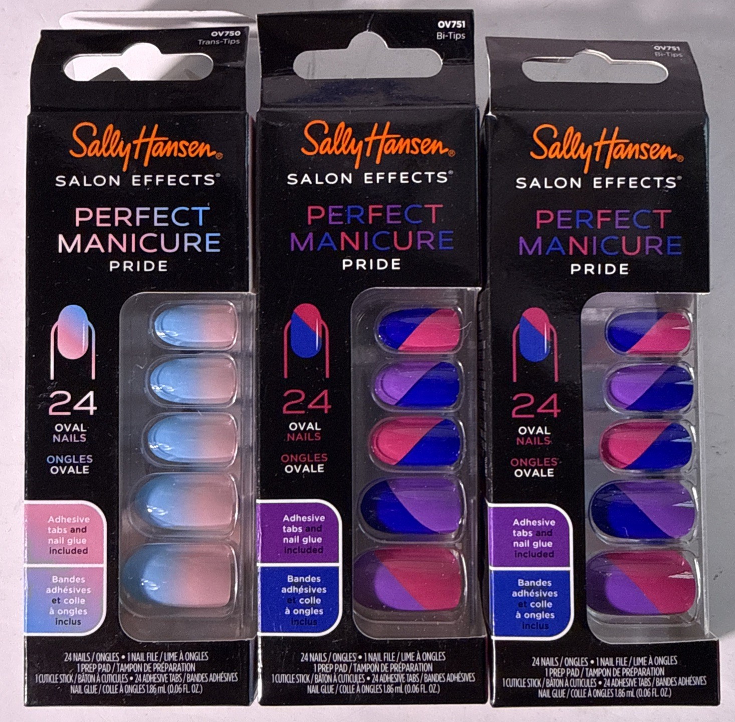 SALLY HANSEN SALON EFFECTS PERFECT MANICURE PRIDE 72 Nails