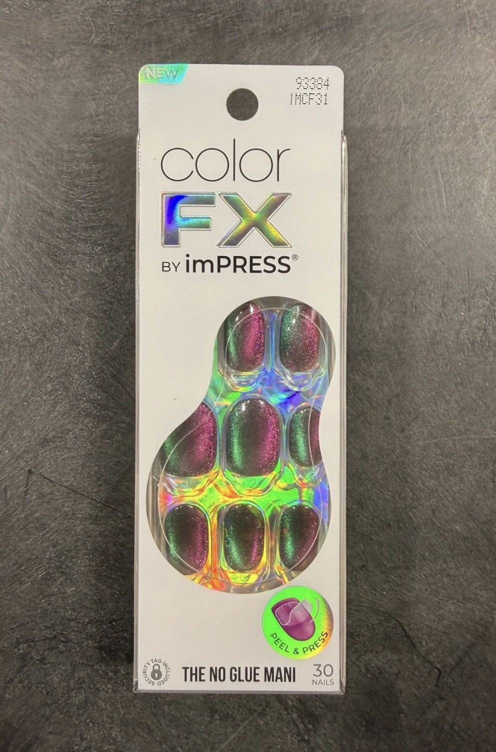 2 PACKS- Lot of imPRESS Press-On Nails Multicolor Shiny Self-Adhesive Short