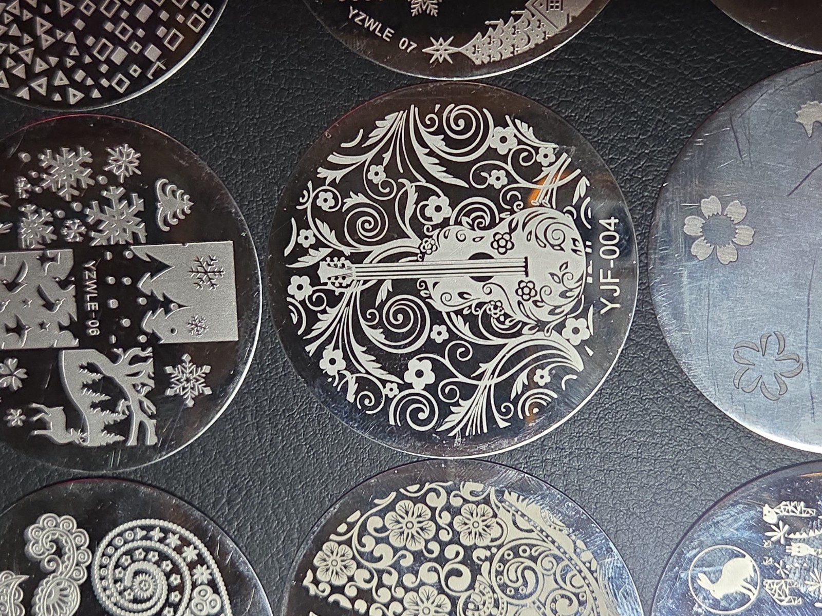 23 small Round Nail stamping plates