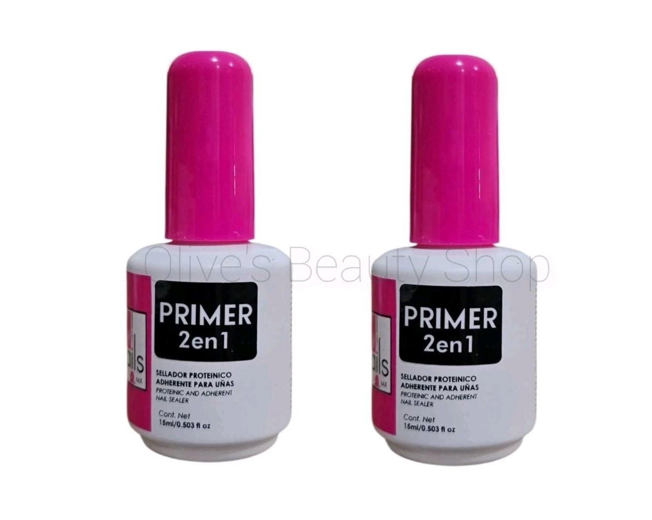 2 Fantasy Nails 2 in 1 Nail Primer 15 ml ea Free Shipping Protein Bond