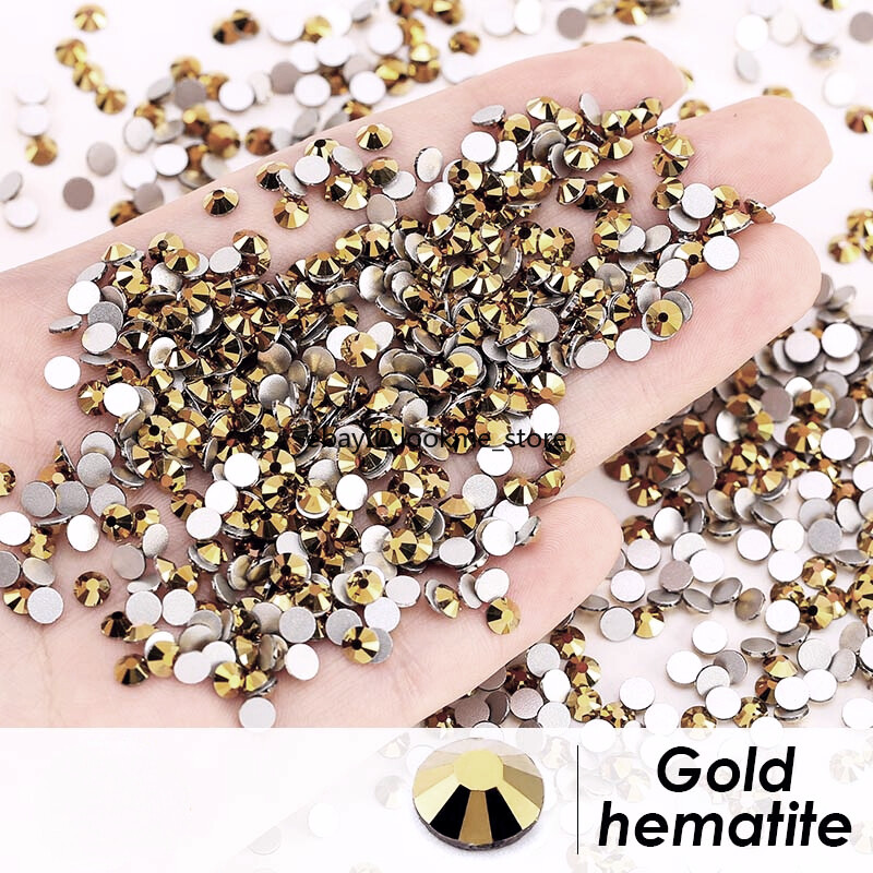Metal Style Nail Art Rhinestones Flatback Crystal Gems Craft Decor Glass Beads
