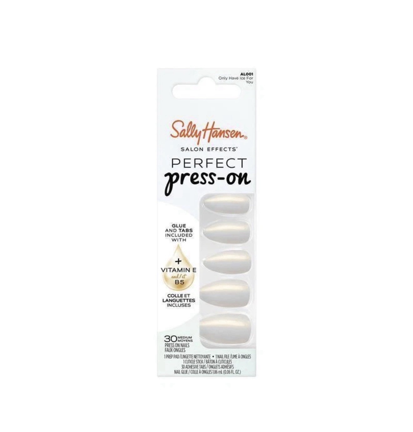 Sally Hansen Salon Effects Perfect Press-On Only Have Ice For You 30 Pieces