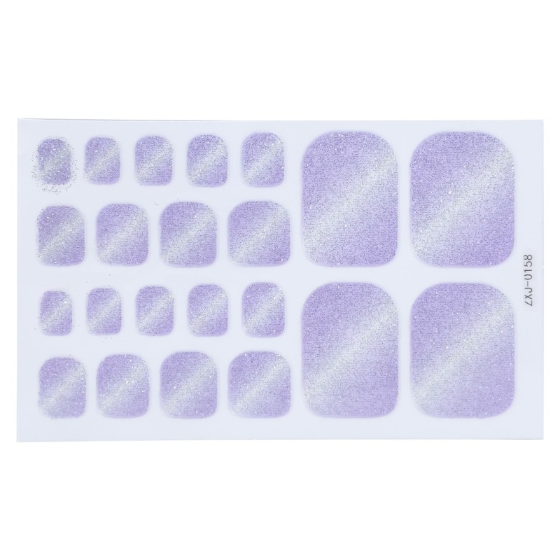 Toenail Stickers Waterproof Toenail Wraps Cats Eye False Toenails Tips for Woman