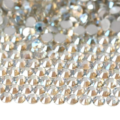 Diamonland Flatback Glass Crystal Rhinestones Rounds Gems for Bedazzling Nail…